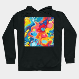 Abstract oil and water mix background Hoodie